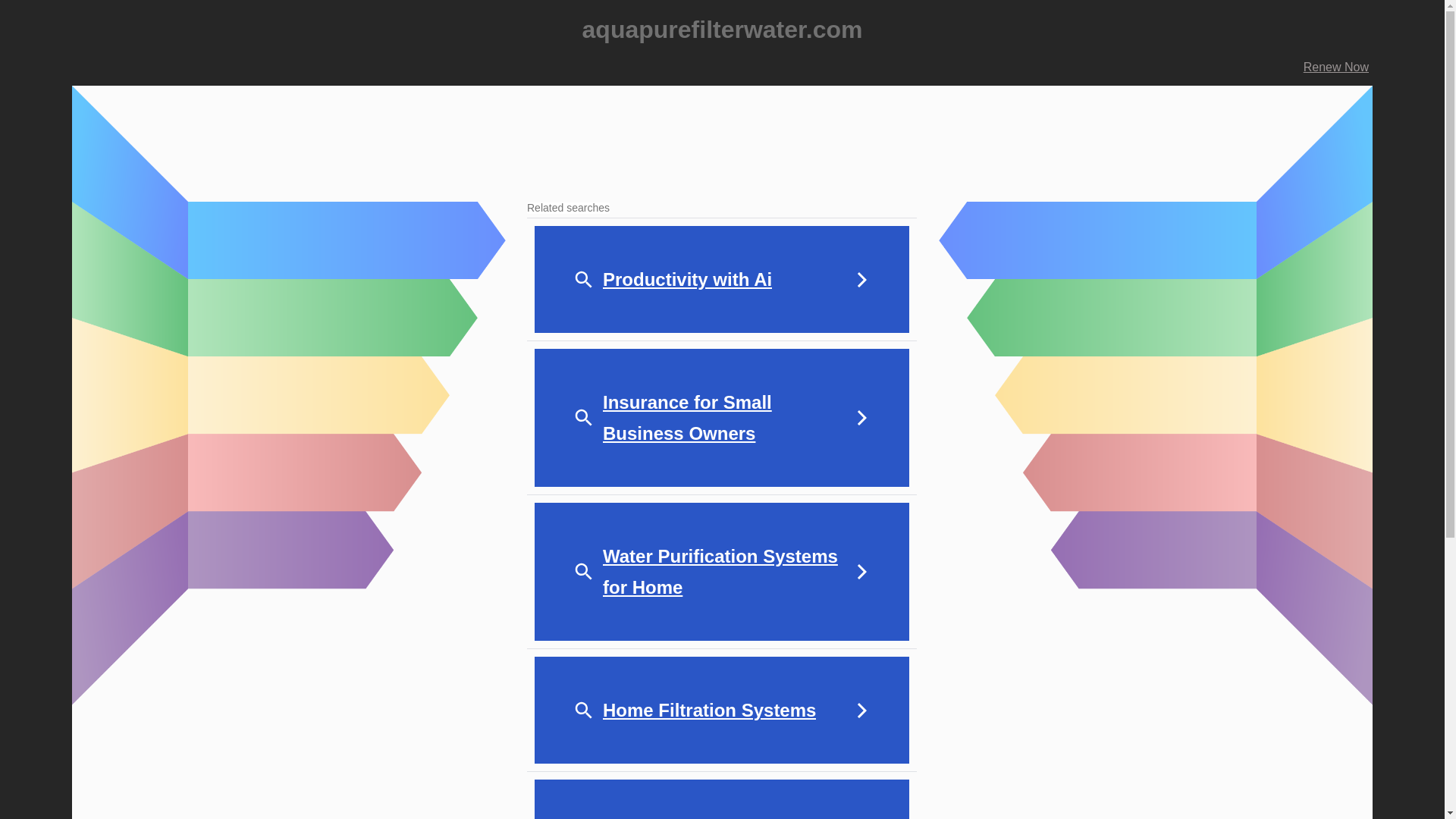 website screenshot of https://aquapurefilterwater.com/
