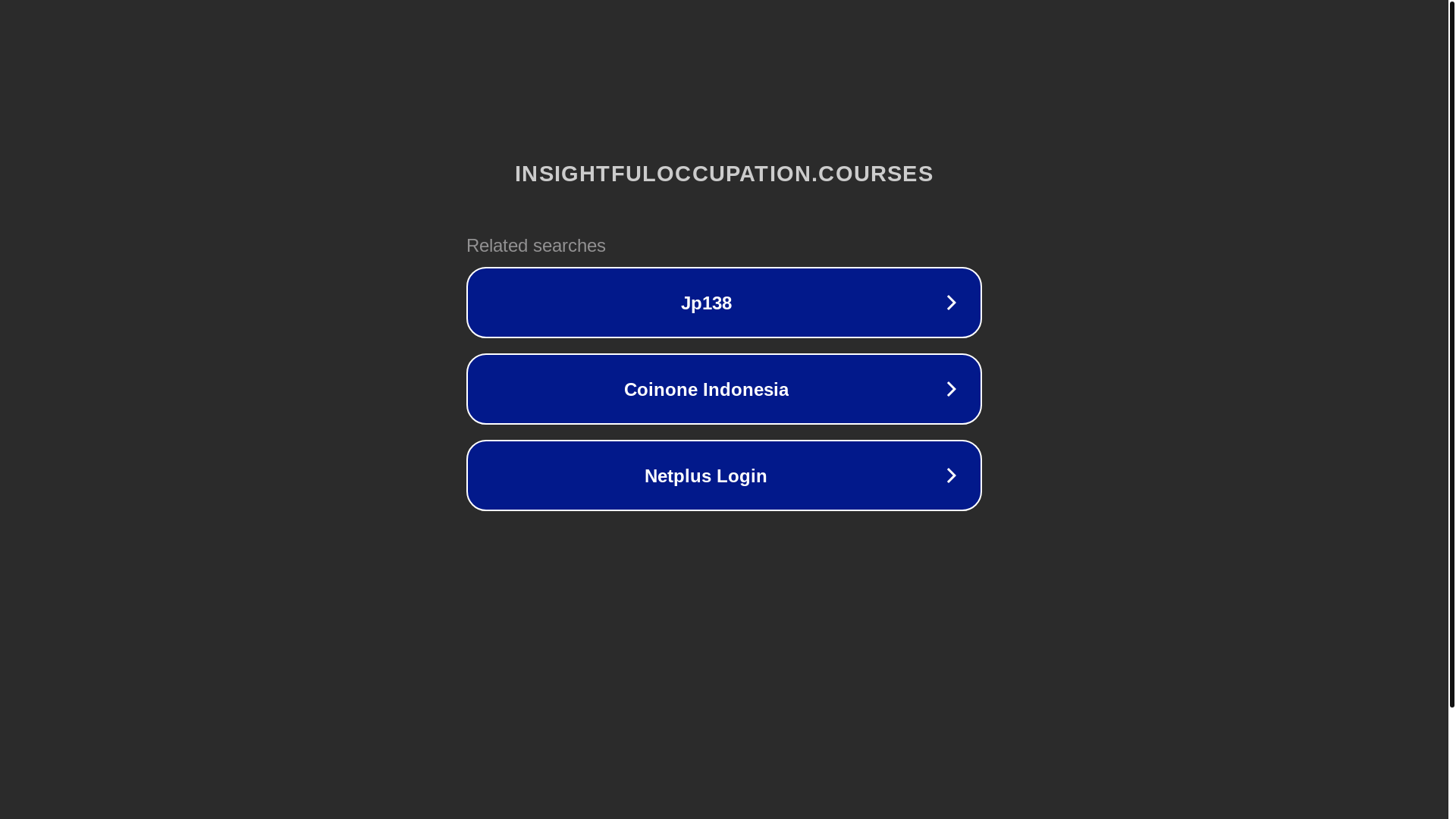 website screenshot of https://insightfuloccupation.courses/