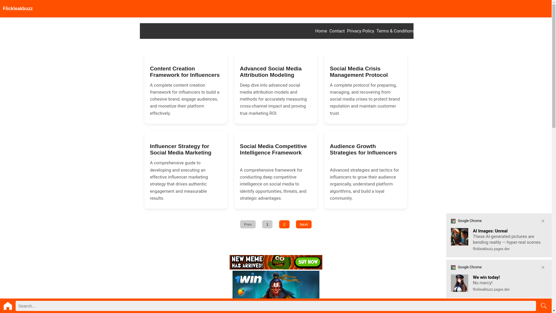 website screenshot of https://flickleakbuzz.pages.dev/