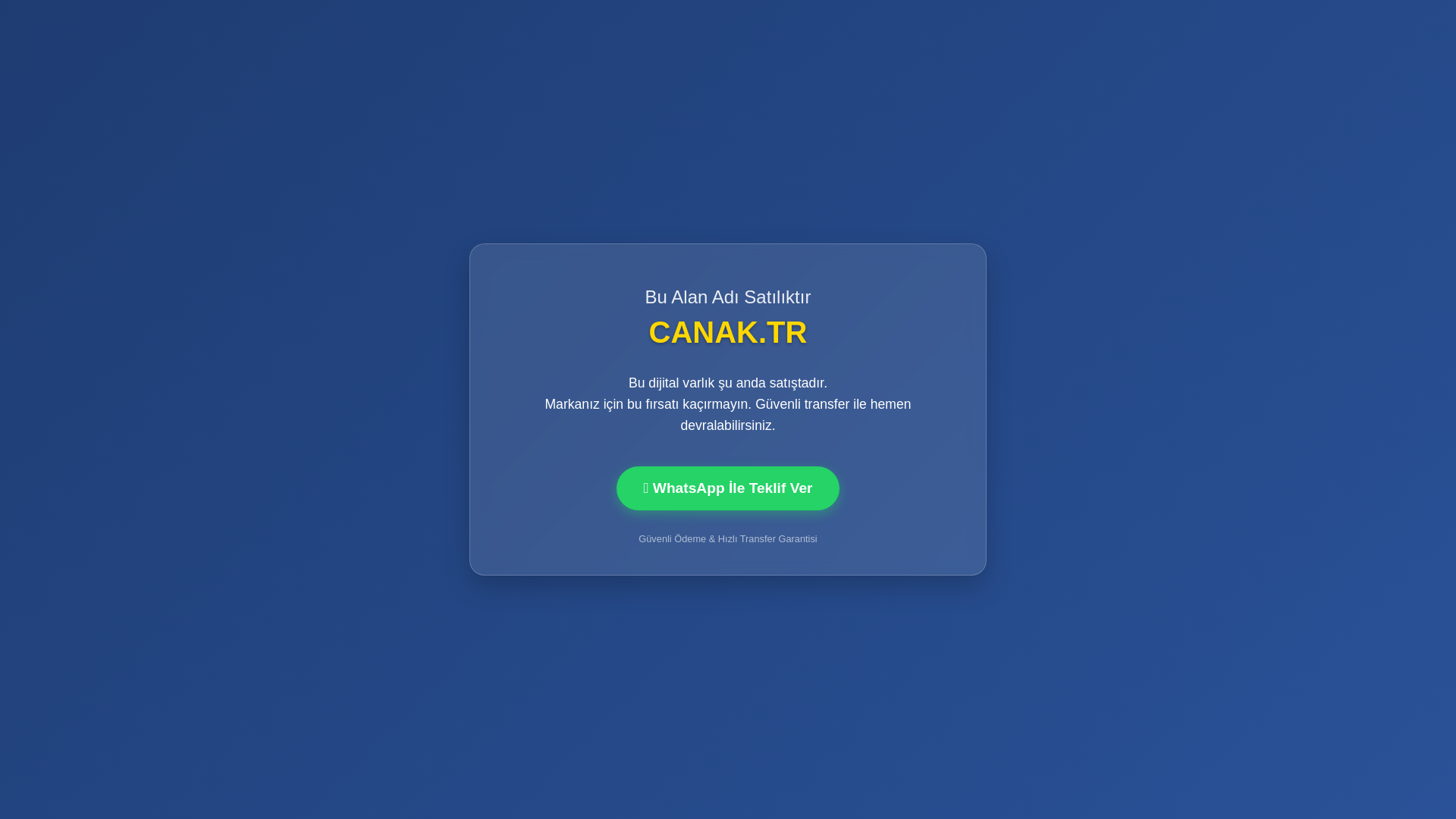 website screenshot of https://canak.tr/