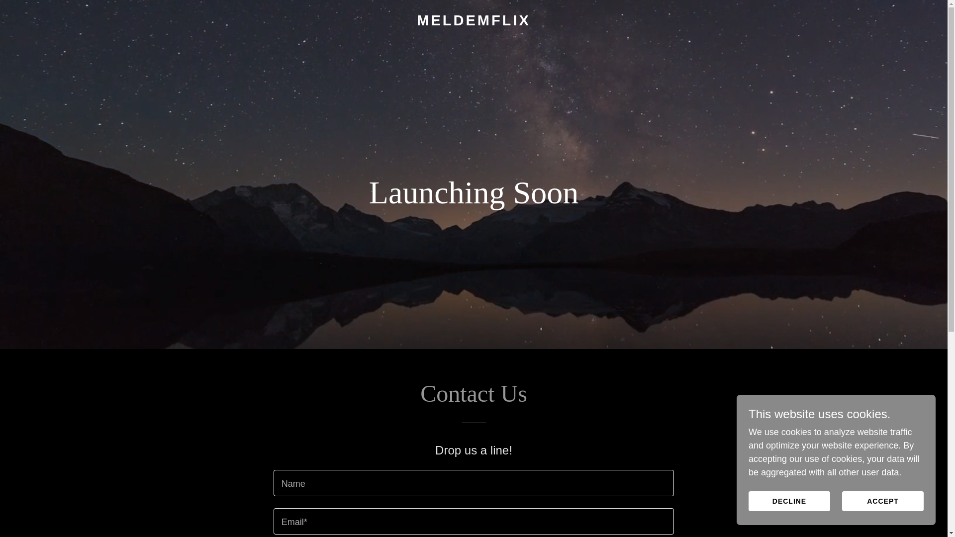 website screenshot of https://meldemflix.xyz/