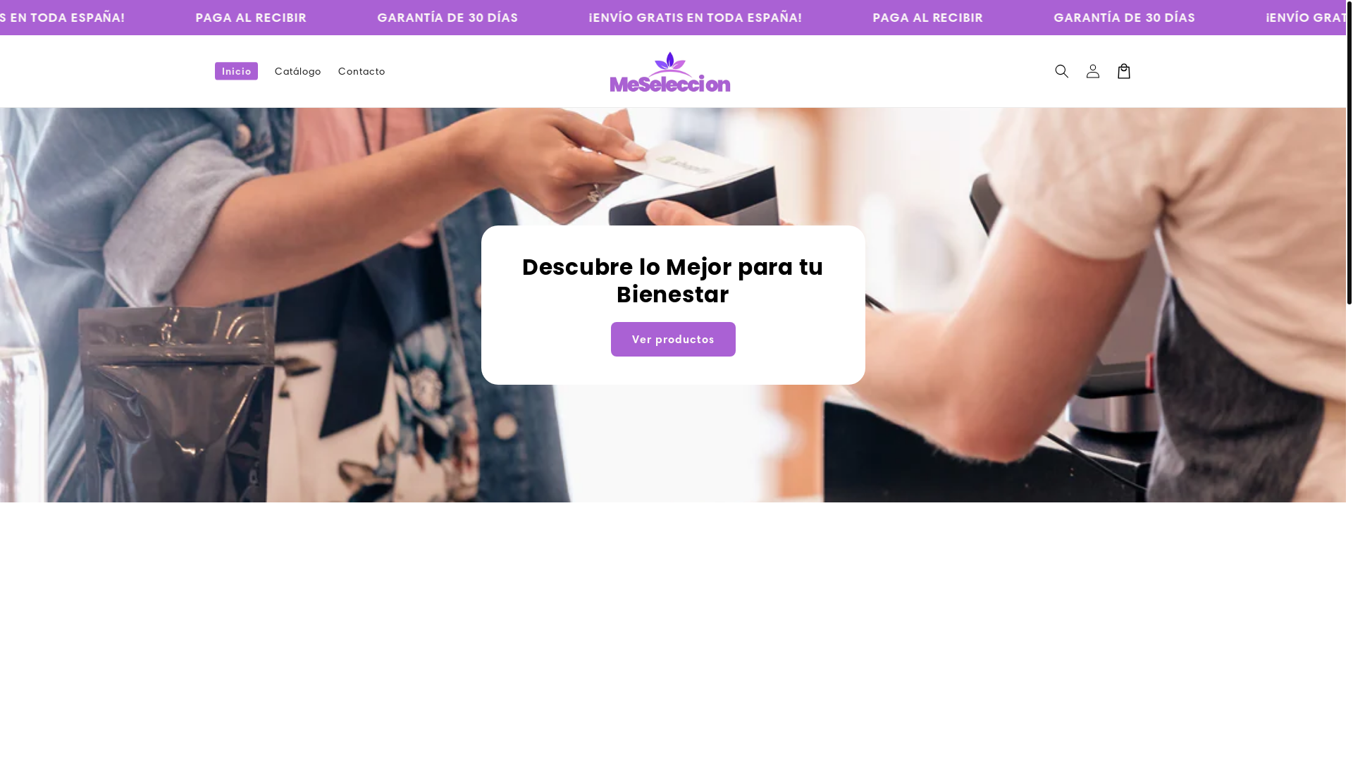 website screenshot of https://miselectiona.com/