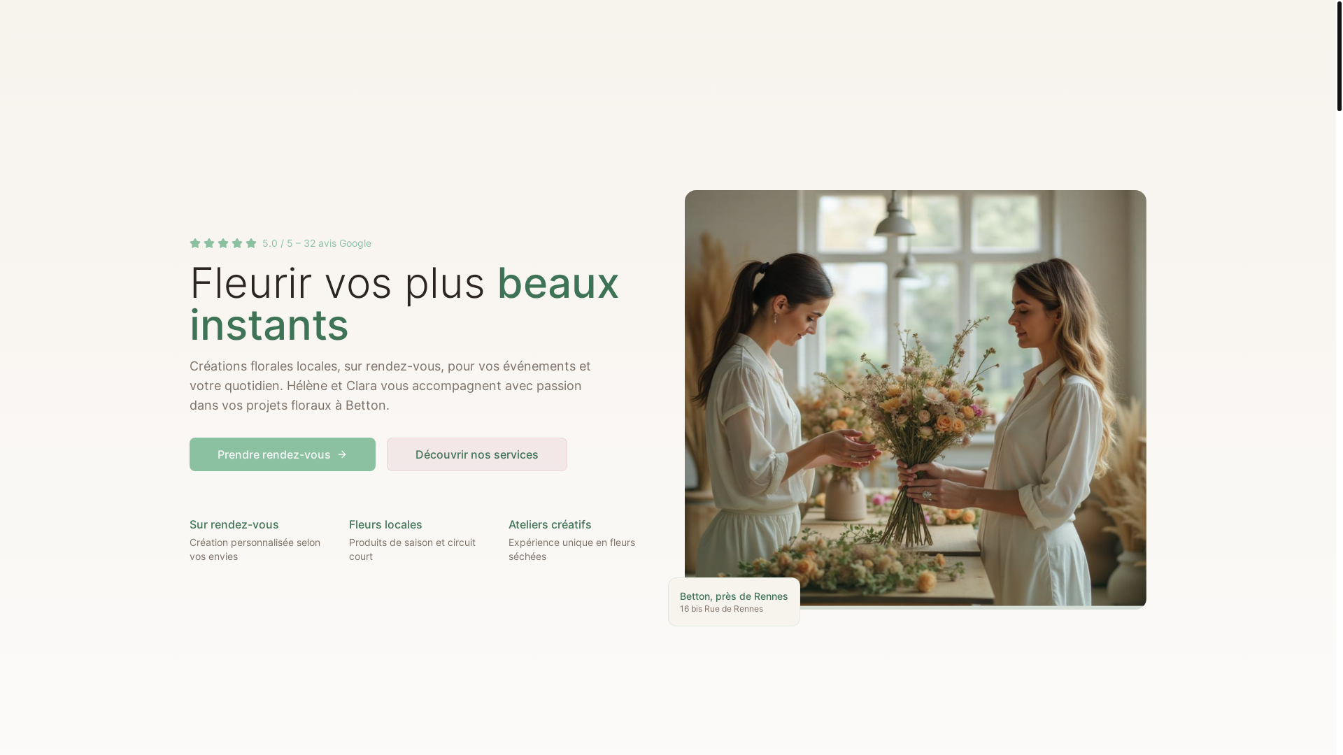 website screenshot of https://hecla-fleuriste-evenementiel.pro/