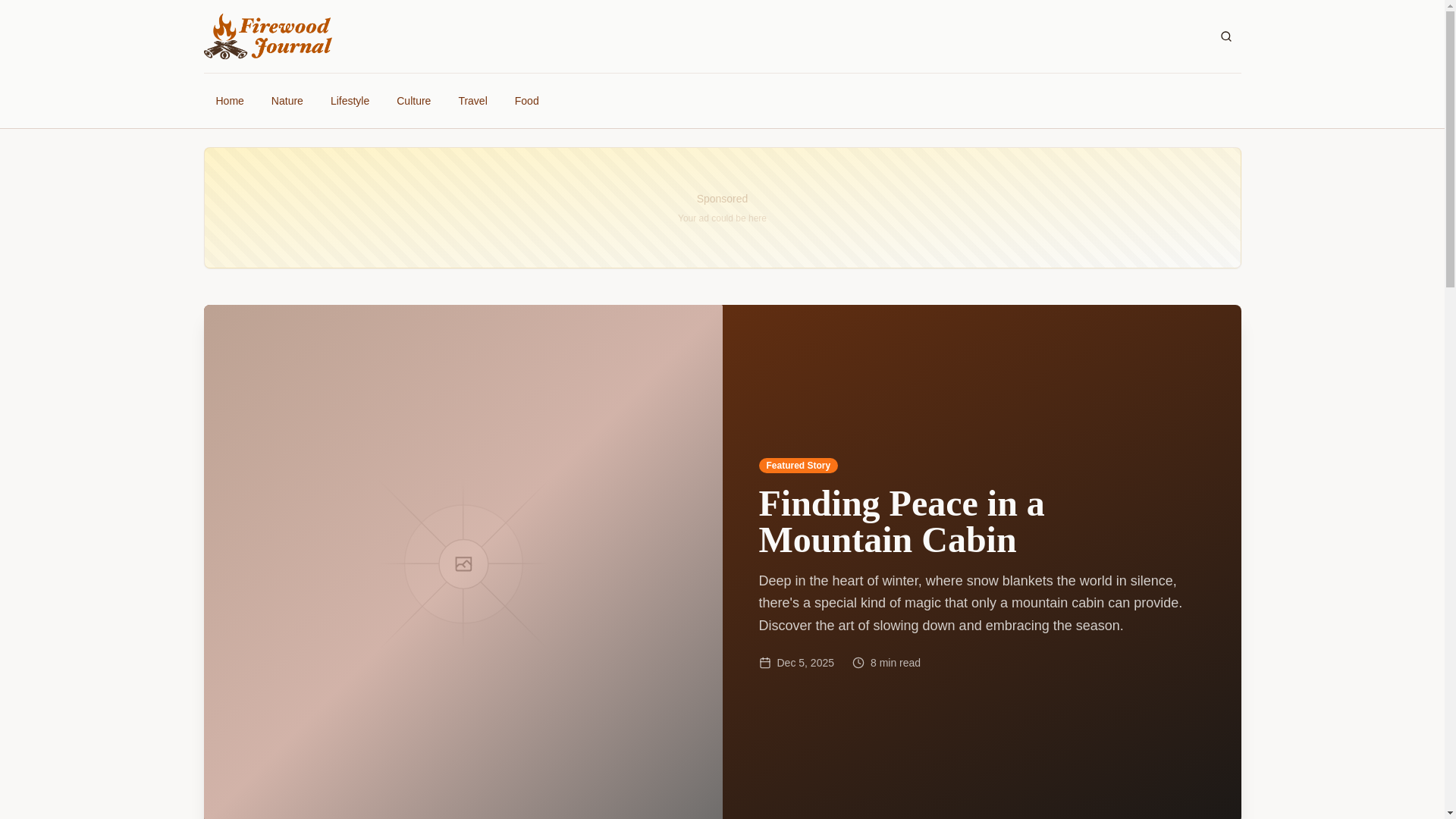 website screenshot of https://firewoodjournal.com/