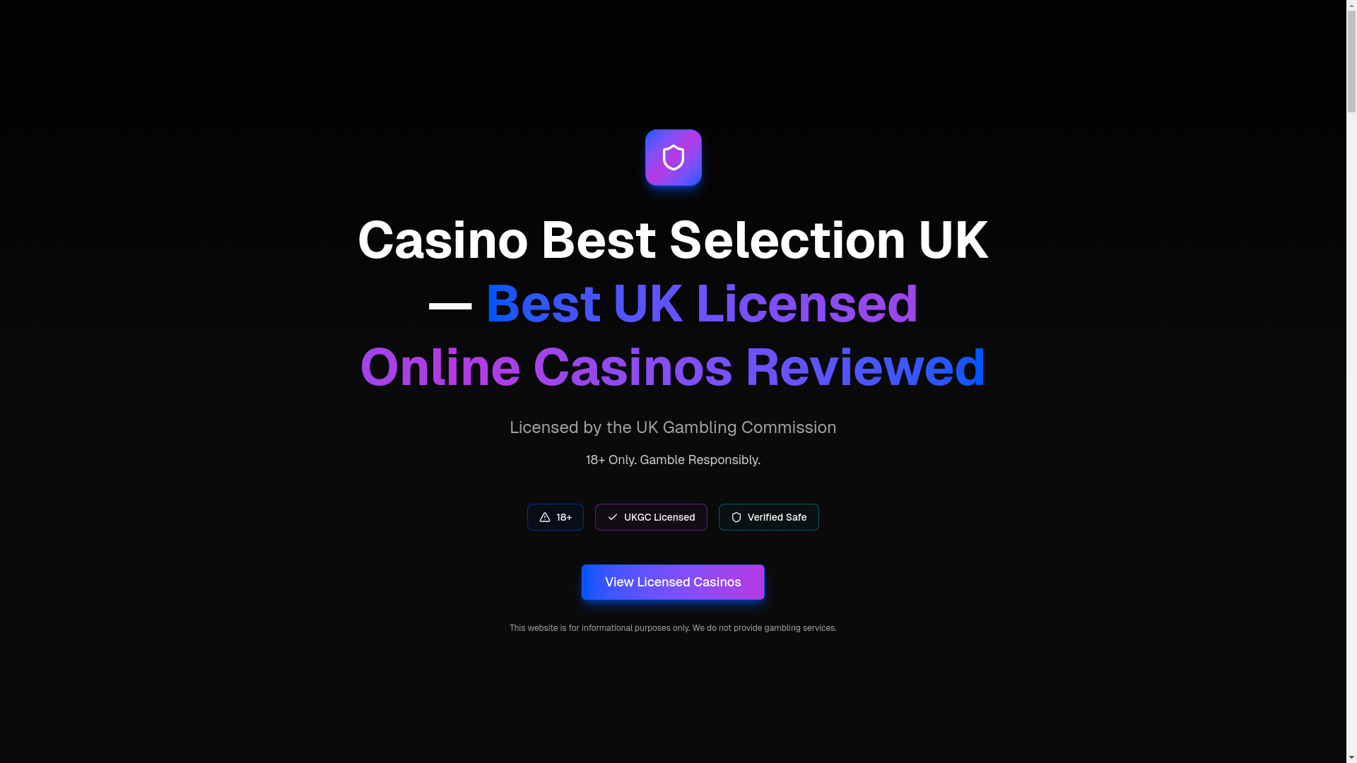 website screenshot of https://casino-bestselection.co.uk/
