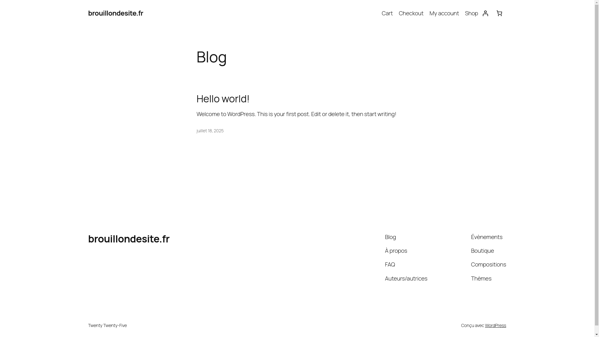 website screenshot of https://brouillondesite.fr/