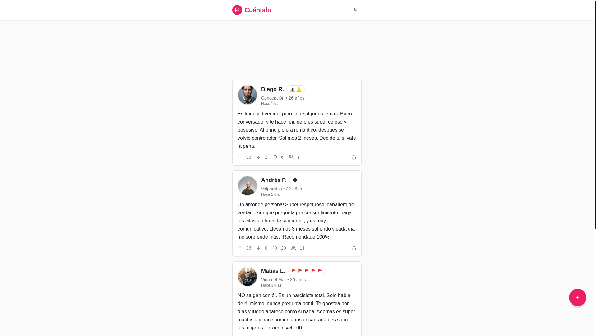 website screenshot of https://cuentalo.cl/