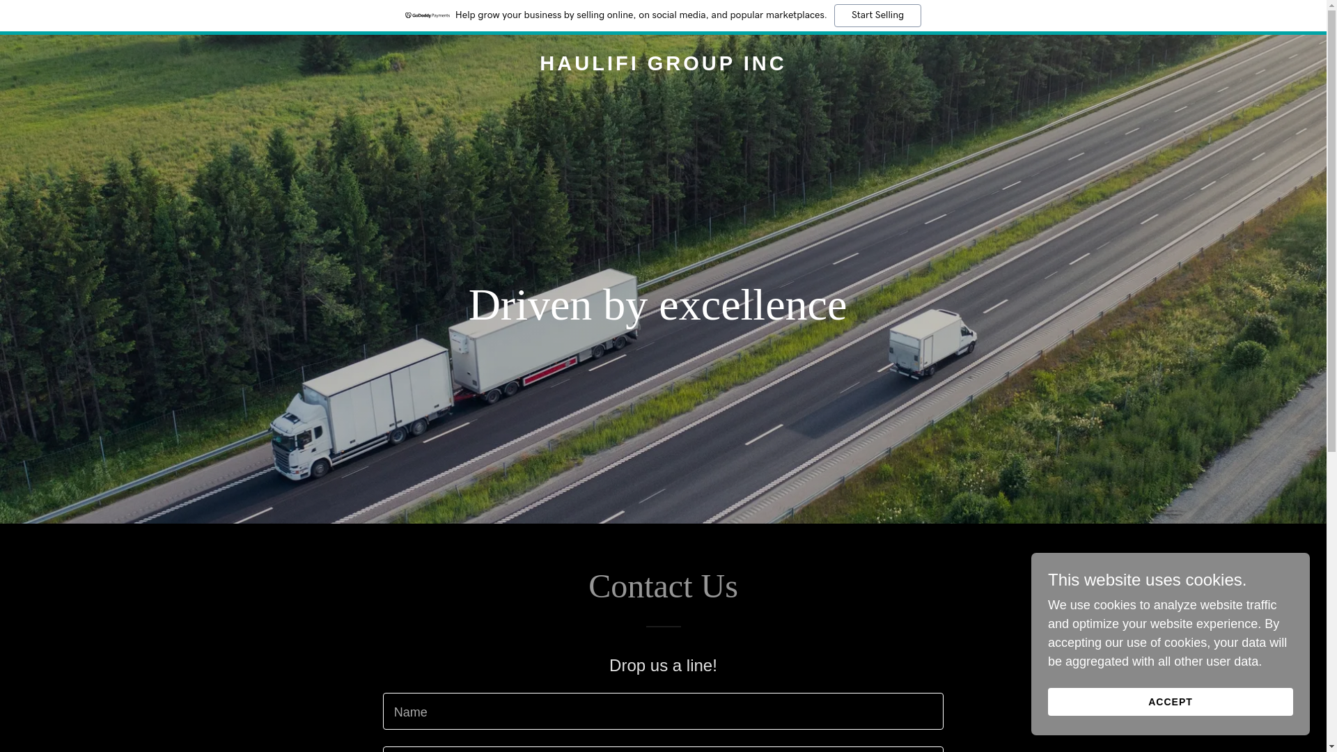 website screenshot of https://haulifigroup.ca/