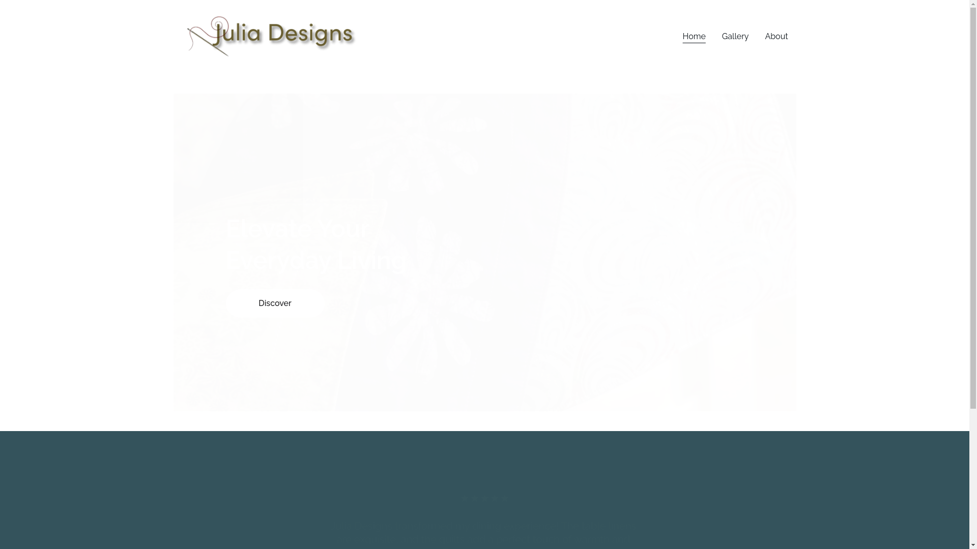 website screenshot of https://juliadesignsvt.com/