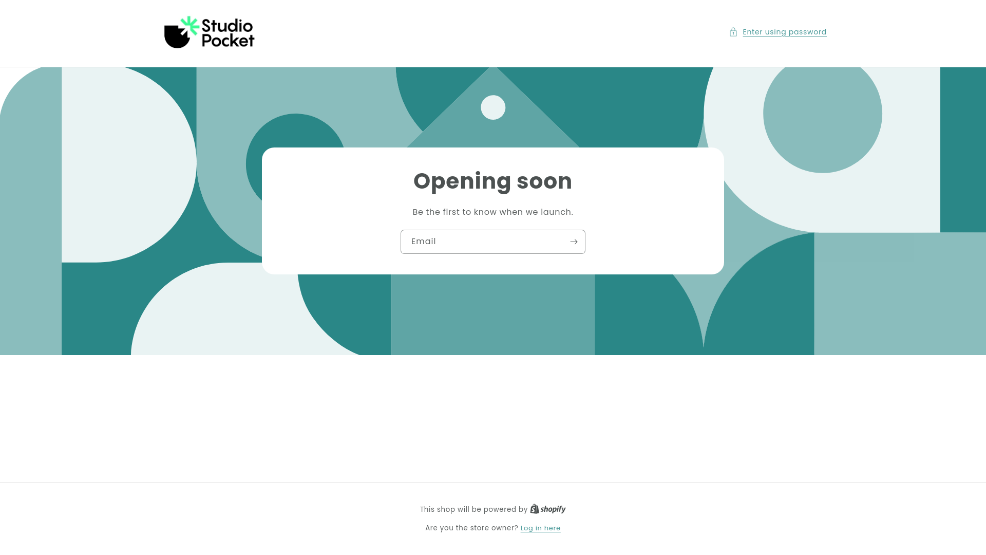 website screenshot of https://studio-pocket.in/