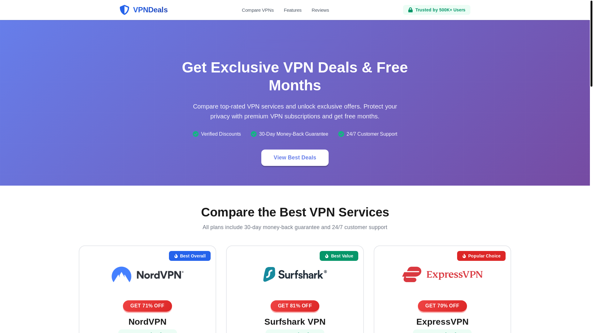 website screenshot of https://vpnbounty.com/