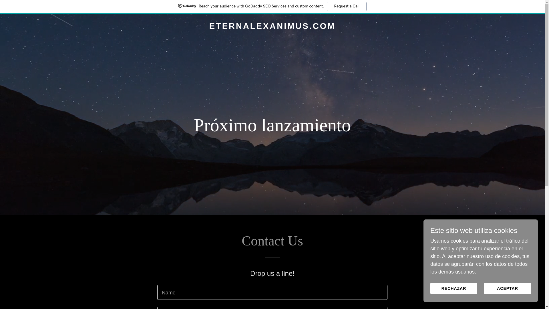 website screenshot of https://eternalexanimus.com/