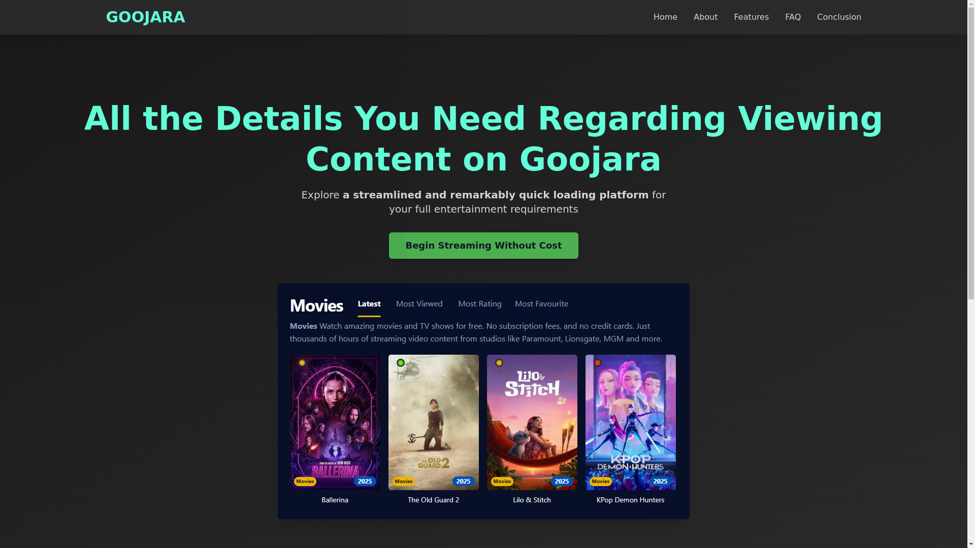 website screenshot of https://goojara-zcvp.pages.dev/