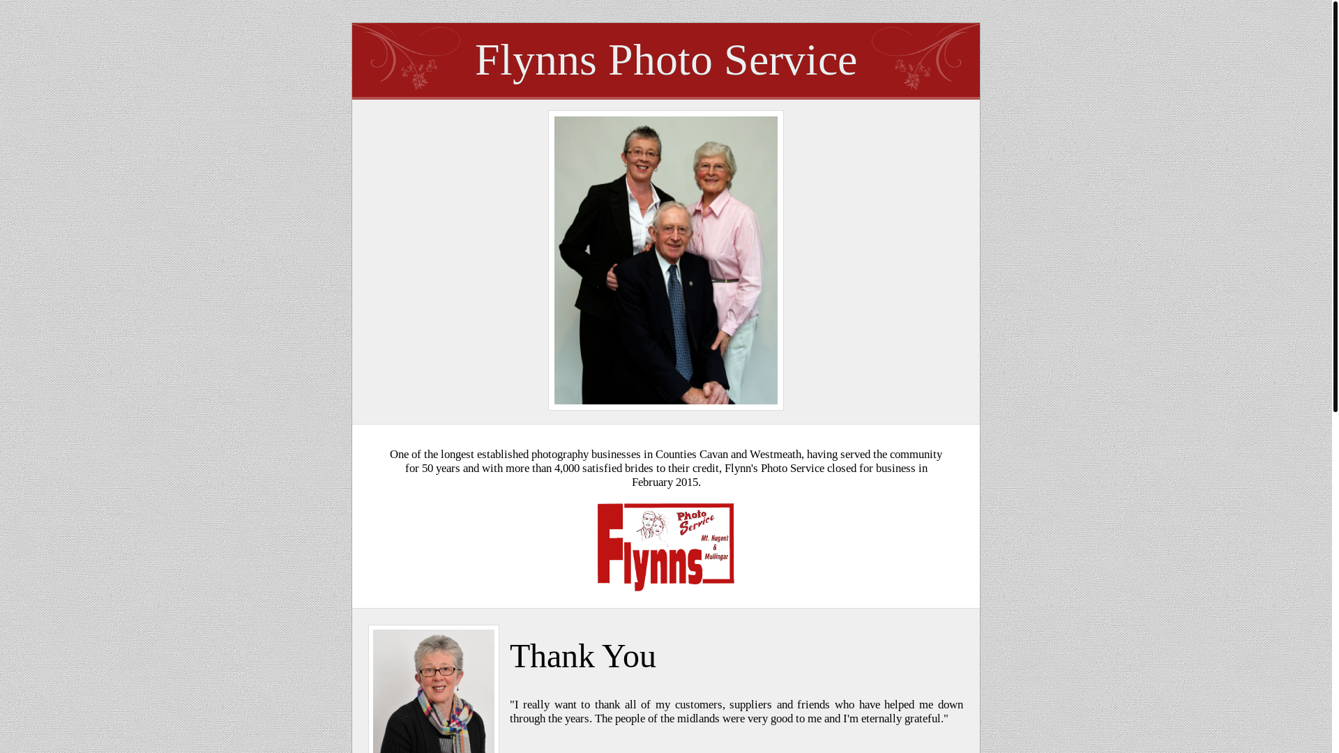 website screenshot of https://flynns-photo-service.pages.dev/