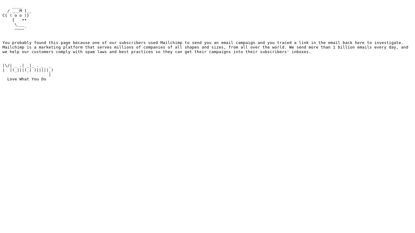 website screenshot of https://studiodemain.us17.list-manage.com/