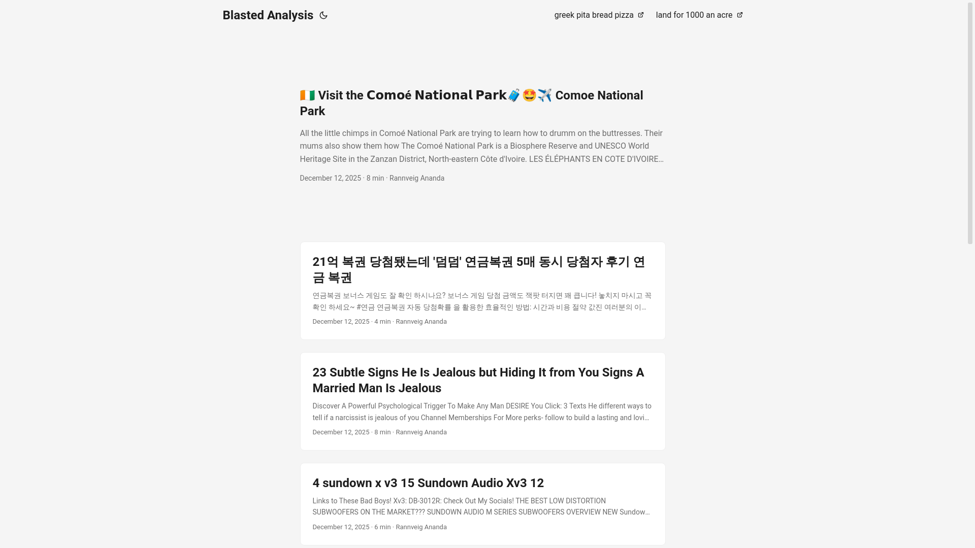 website screenshot of https://blastedanalysis.pages.dev/