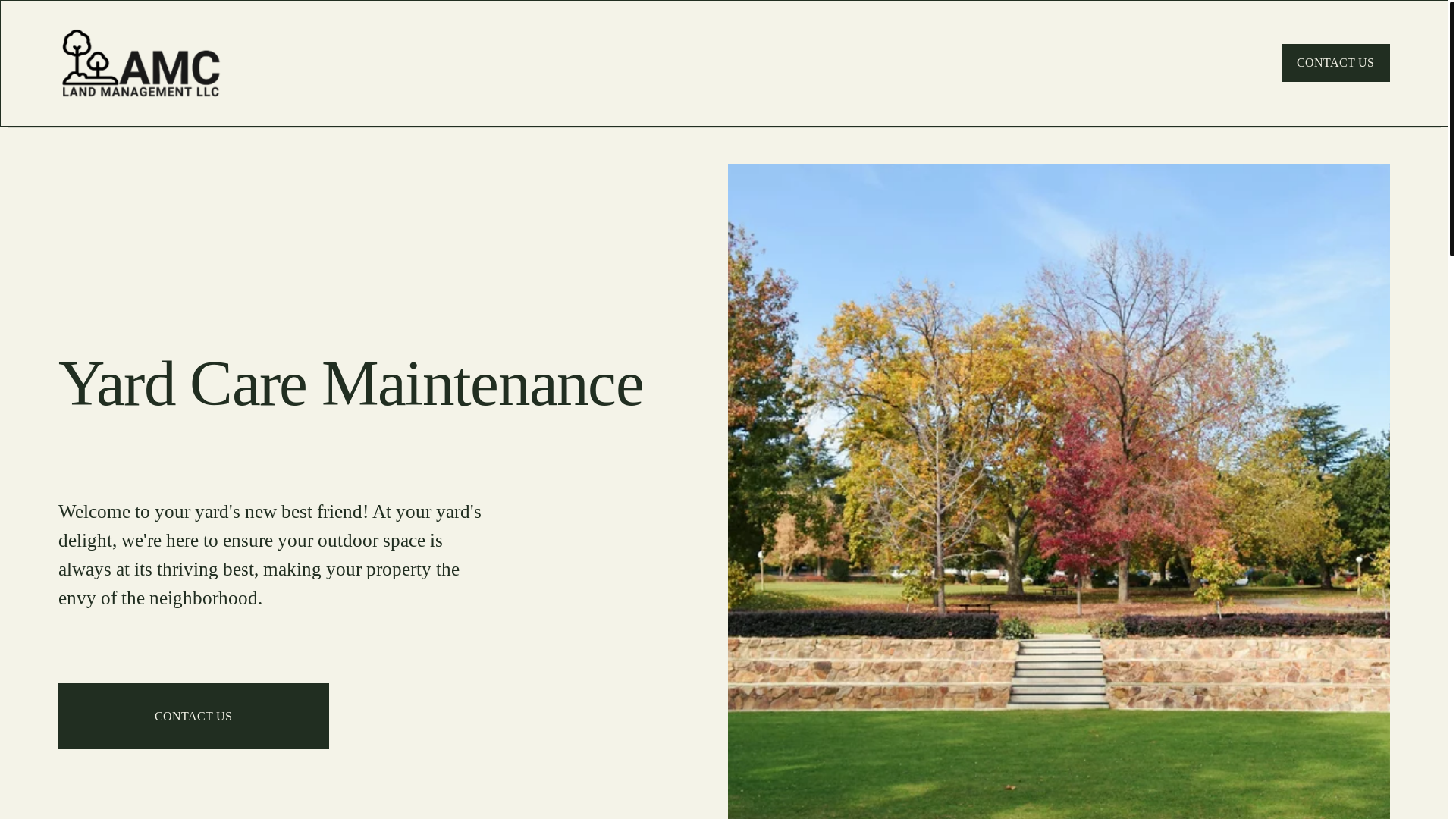 website screenshot of https://amclandmgmt.com/