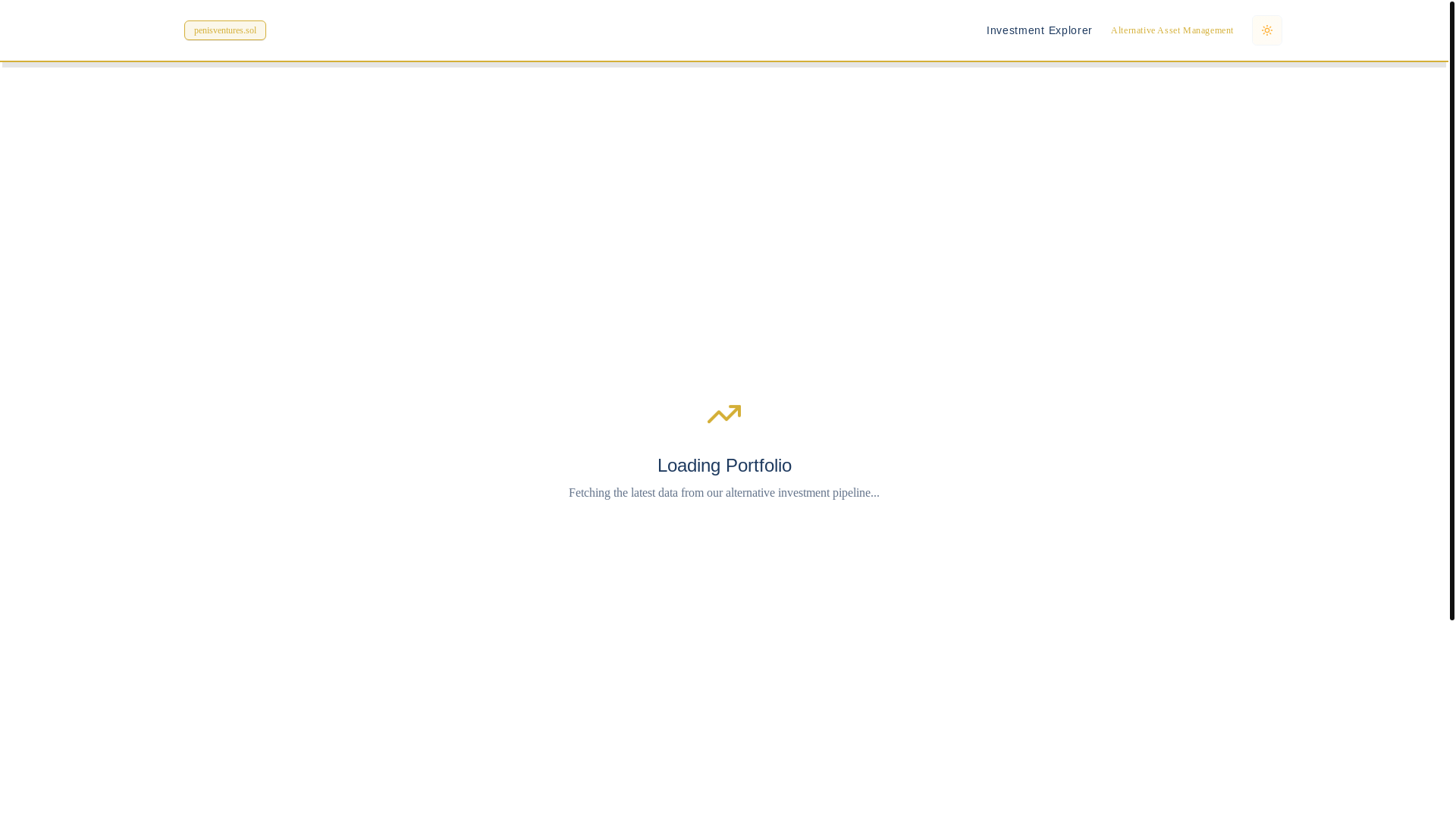 website screenshot of https://penisventures.com/