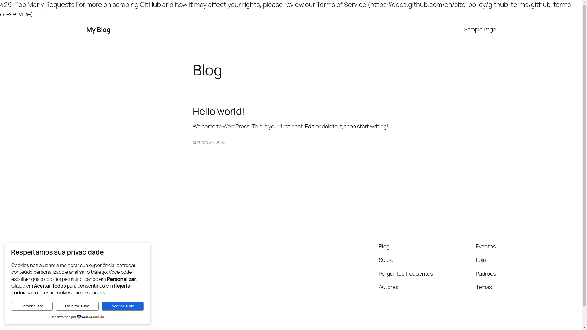 website screenshot of https://ggllogistica.com.br/