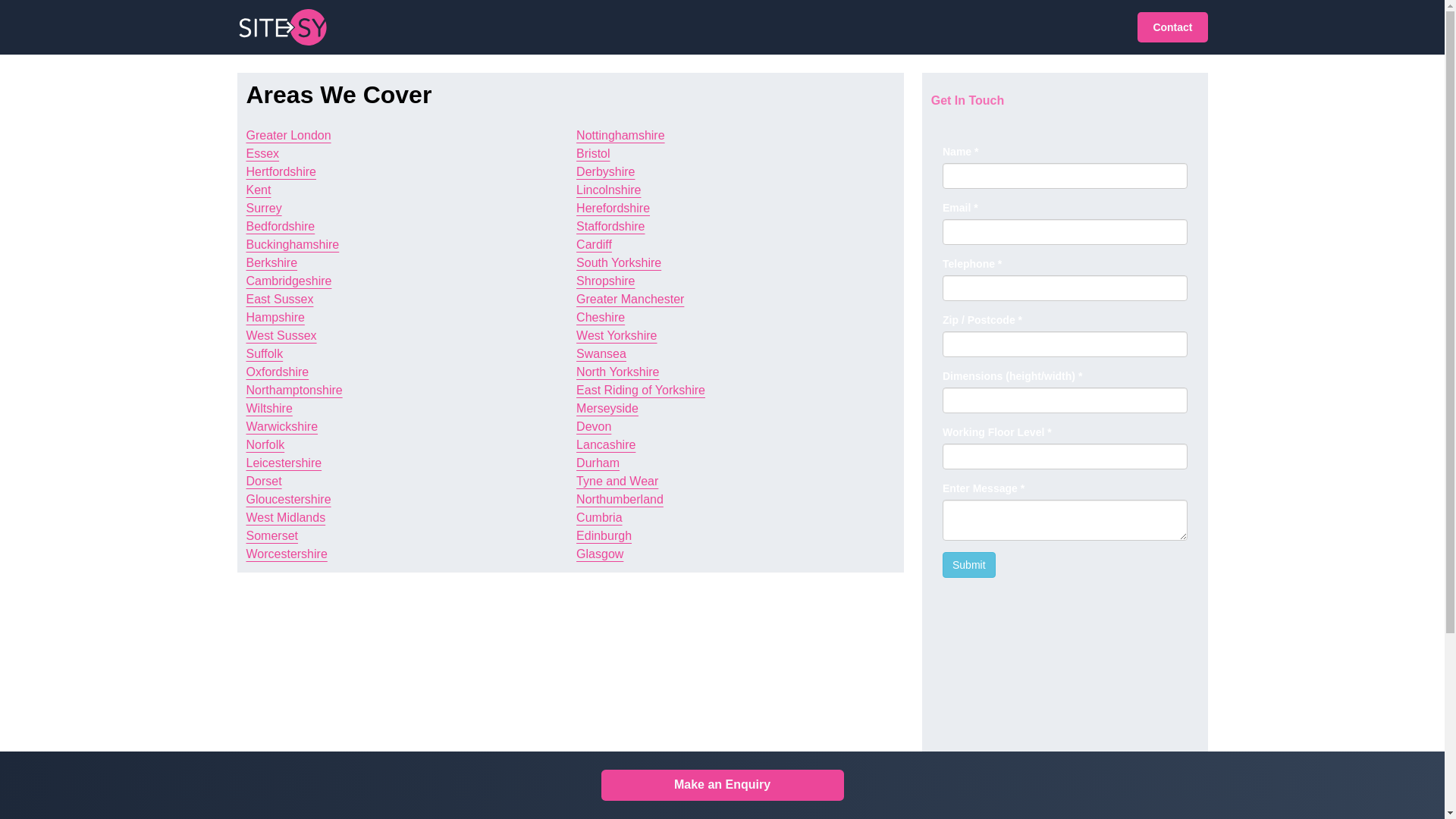website screenshot of https://contractorleadgeneration.uk/