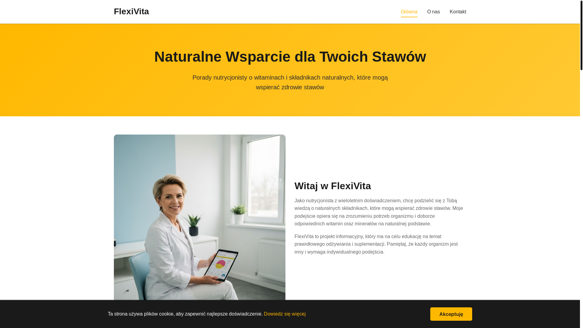 website screenshot of https://flexivita.info/