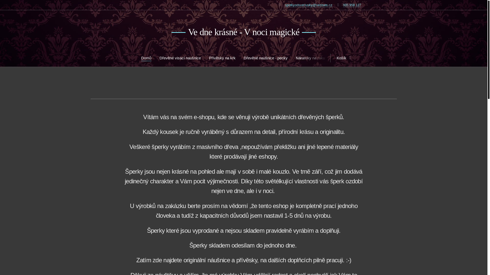 website screenshot of https://sperkyodsvetlusky.cz/