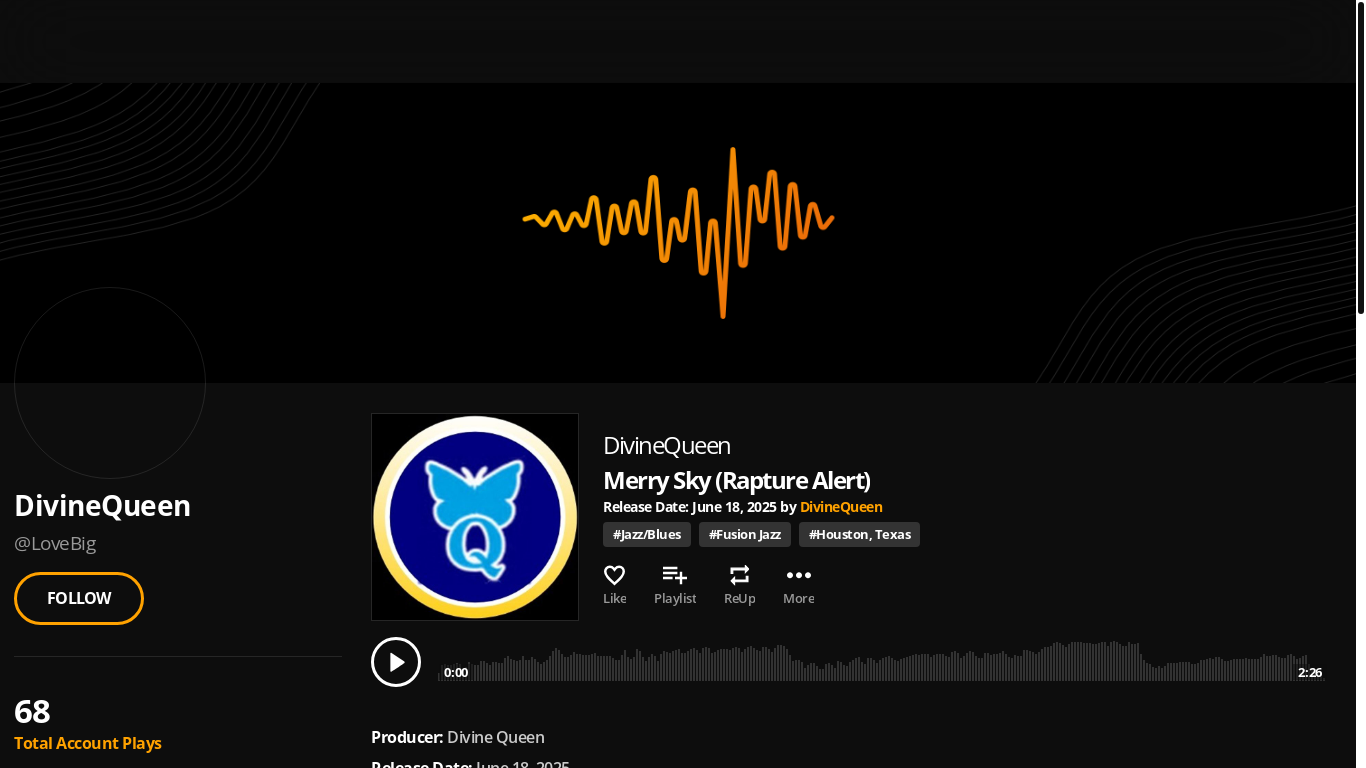 website screenshot of https://merrysky.art/