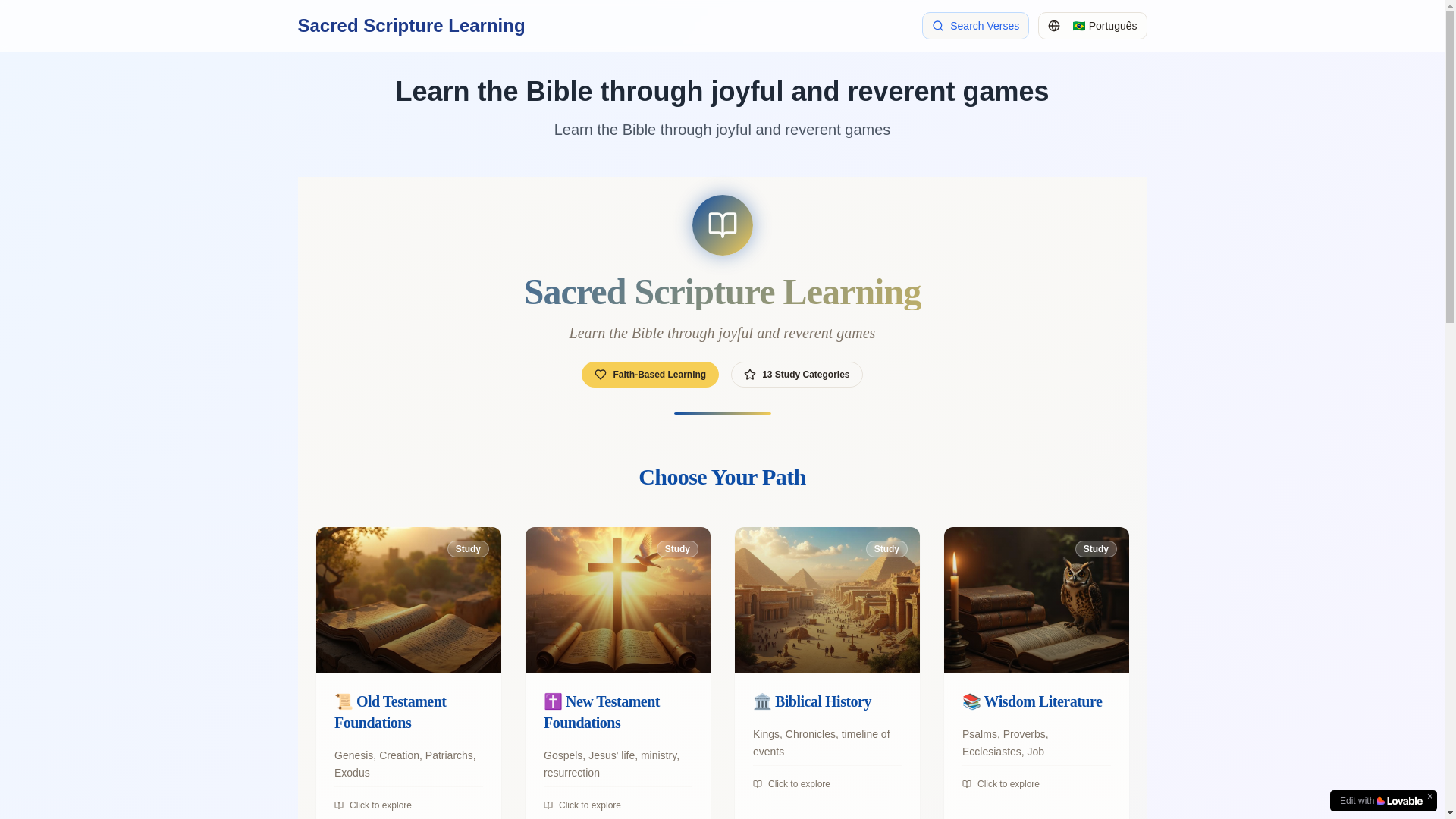 website screenshot of https://bibliafun.com/