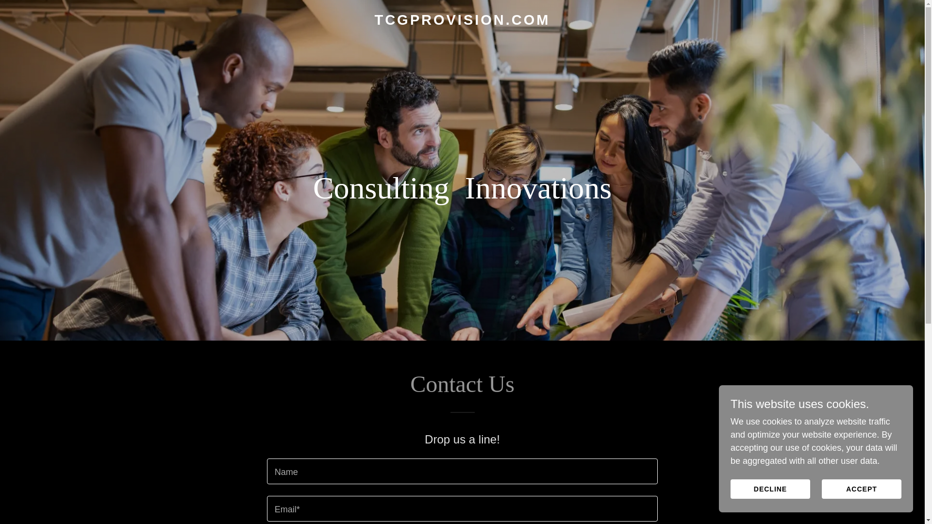 website screenshot of https://tcgprovision.com/