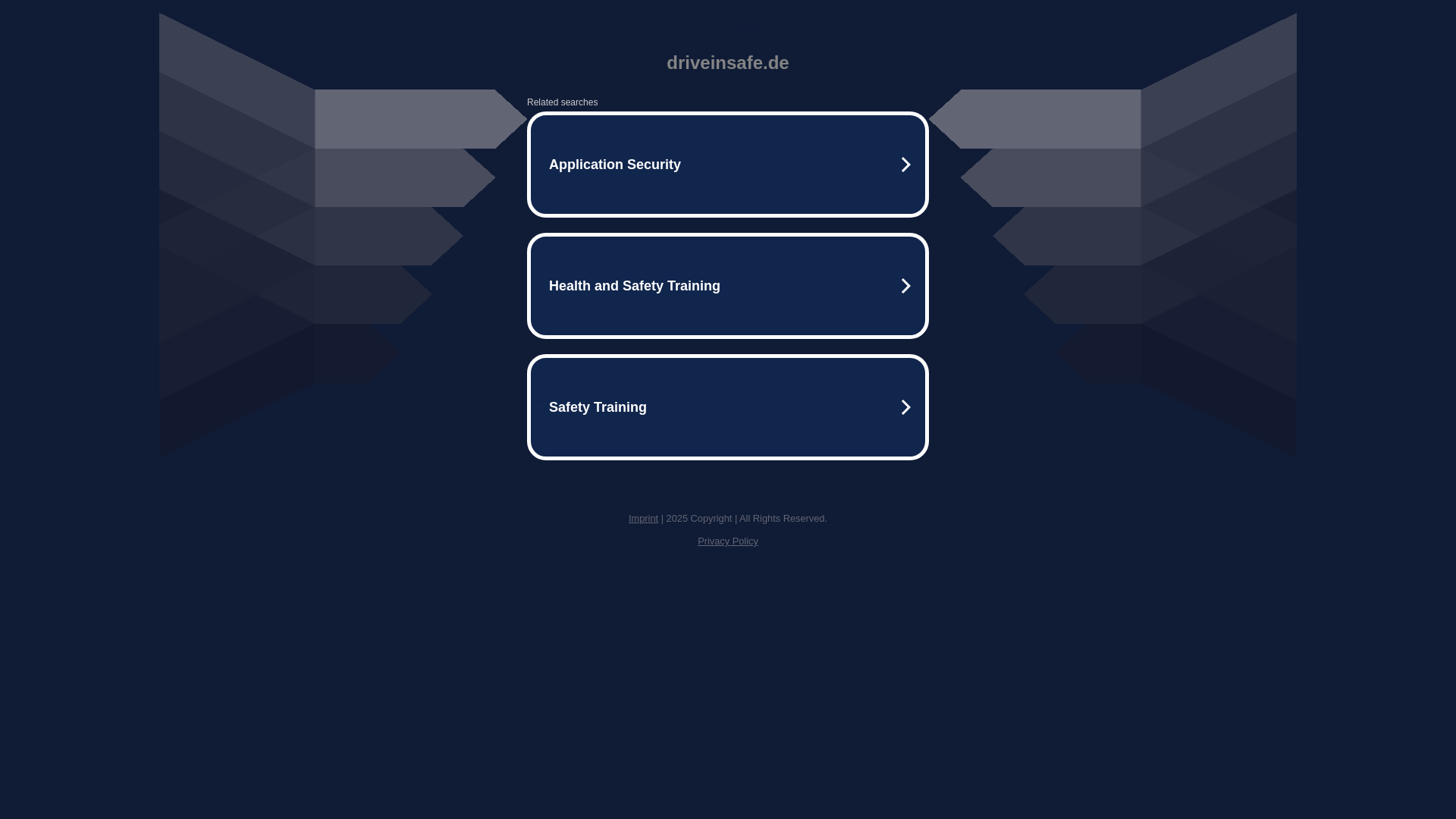 website screenshot of https://driveinsafe.de/