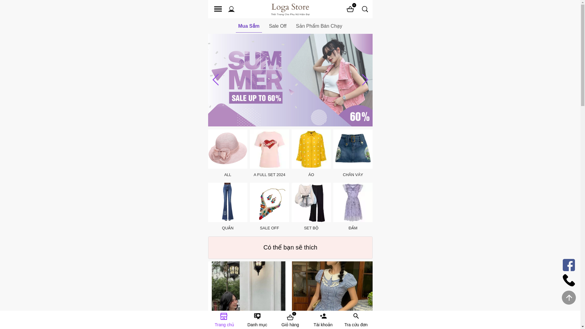 website screenshot of https://logastore.com.vn/