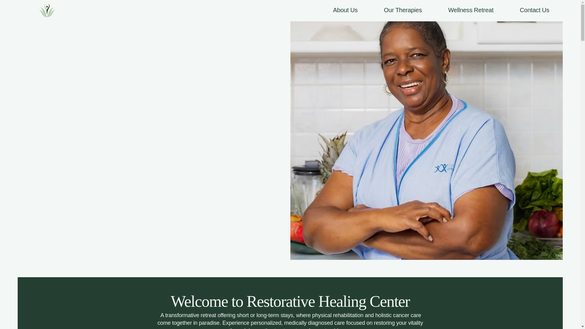 website screenshot of https://restorativehealingcenteraruba.com/