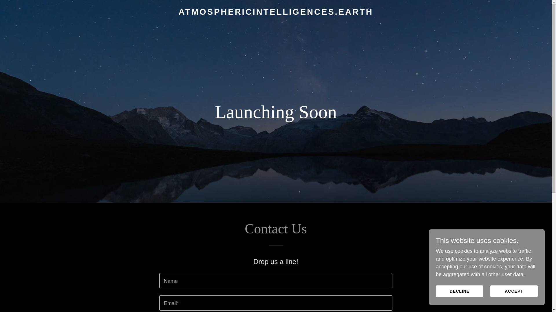 website screenshot of https://atmosphericintelligences.earth/