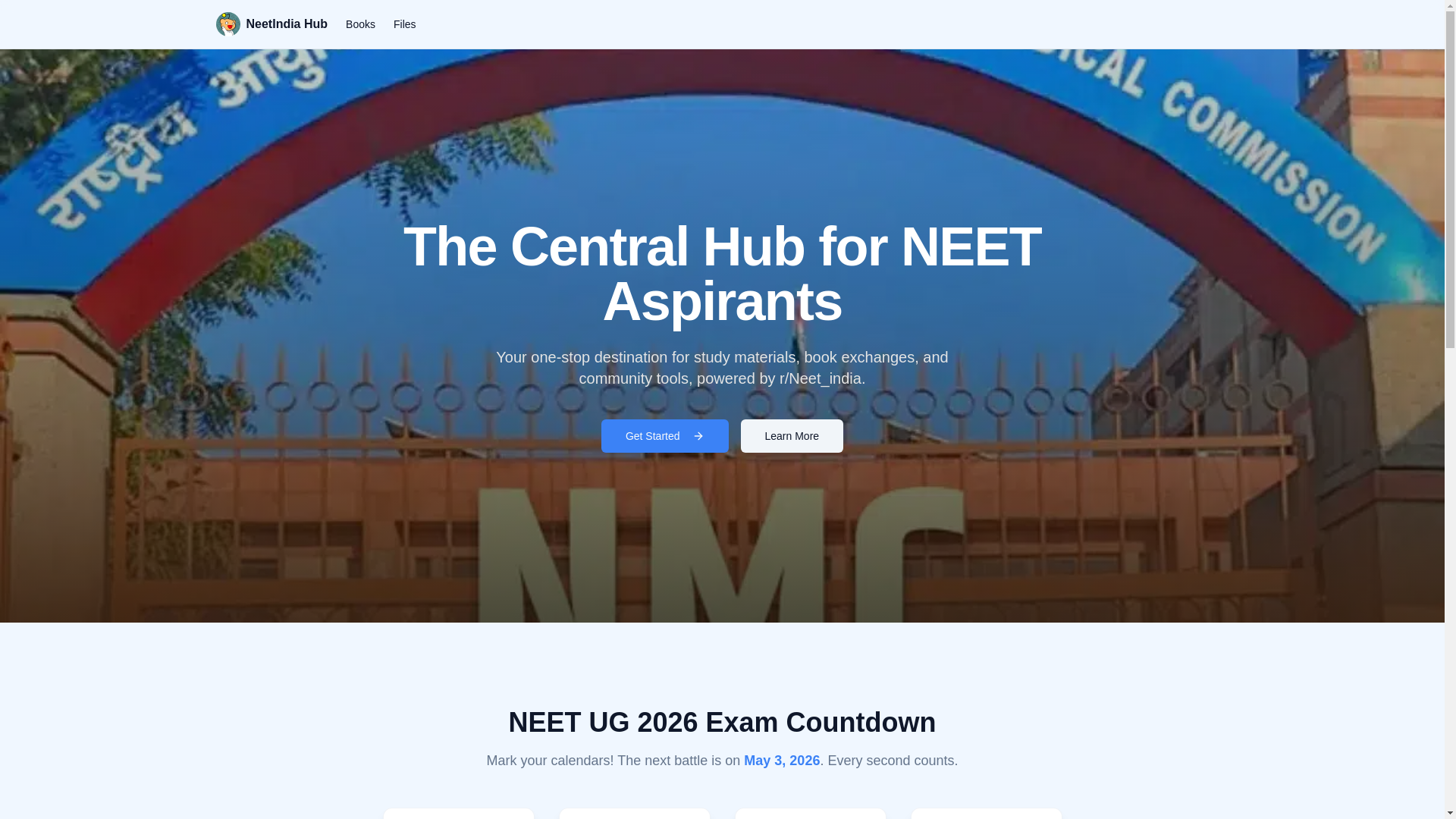 website screenshot of https://homepage-neetindia.pages.dev/