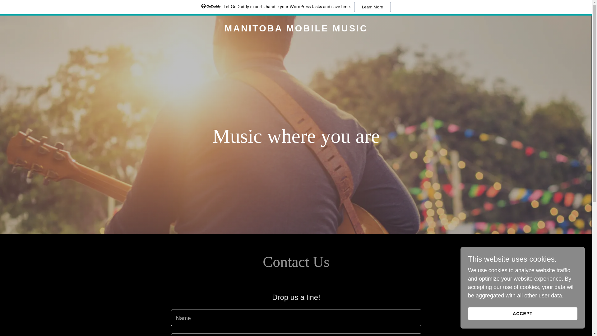 website screenshot of https://manitobamobilemusic.ca/