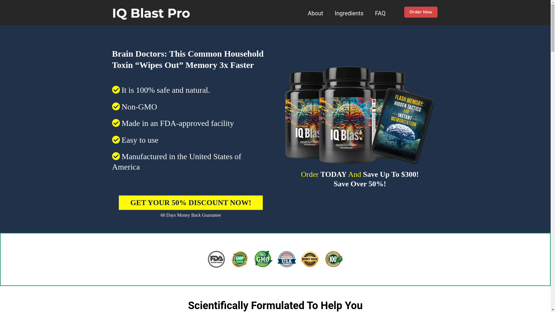 website screenshot of https://theiqblastpro-theconsumervision.pages.dev/