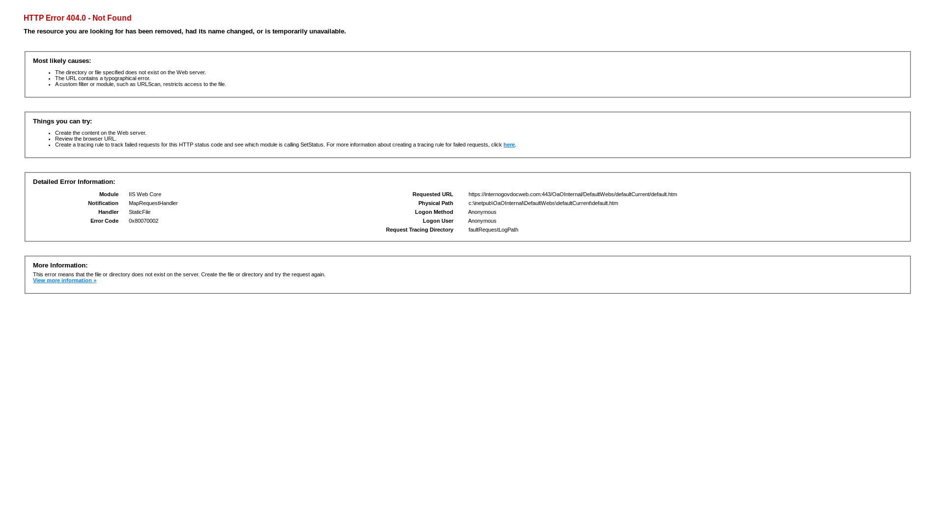 website screenshot of https://internogovdocweb.com/