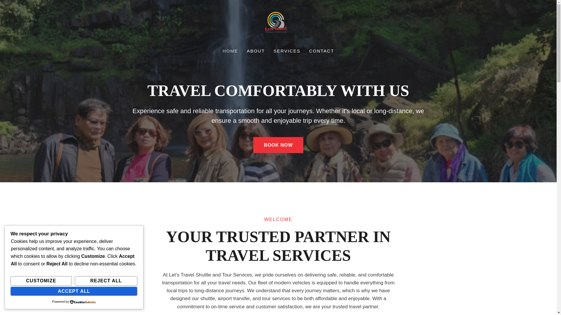 website screenshot of https://letstraveltrading.co.za/