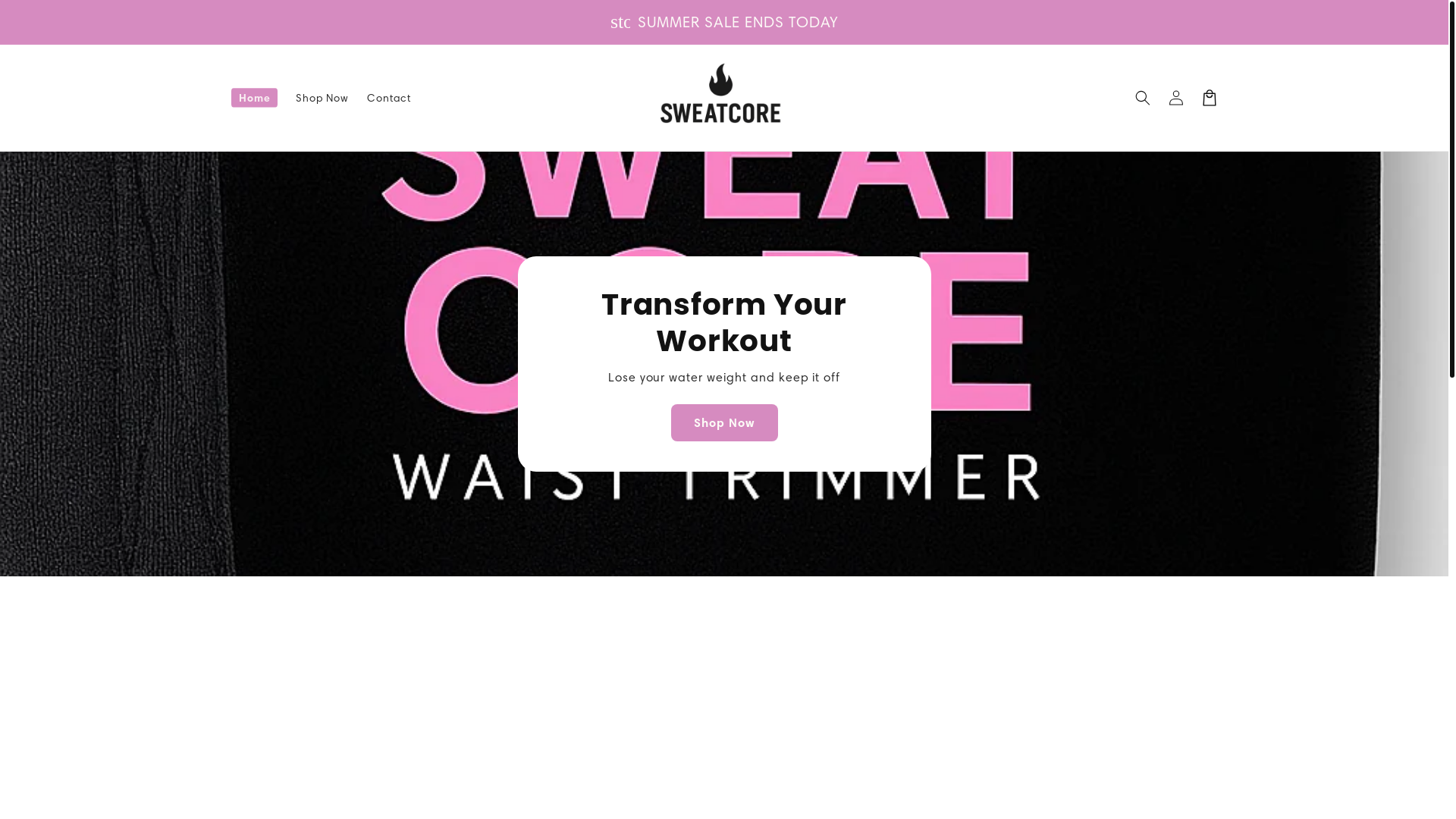 website screenshot of https://sweatcore.shop/
