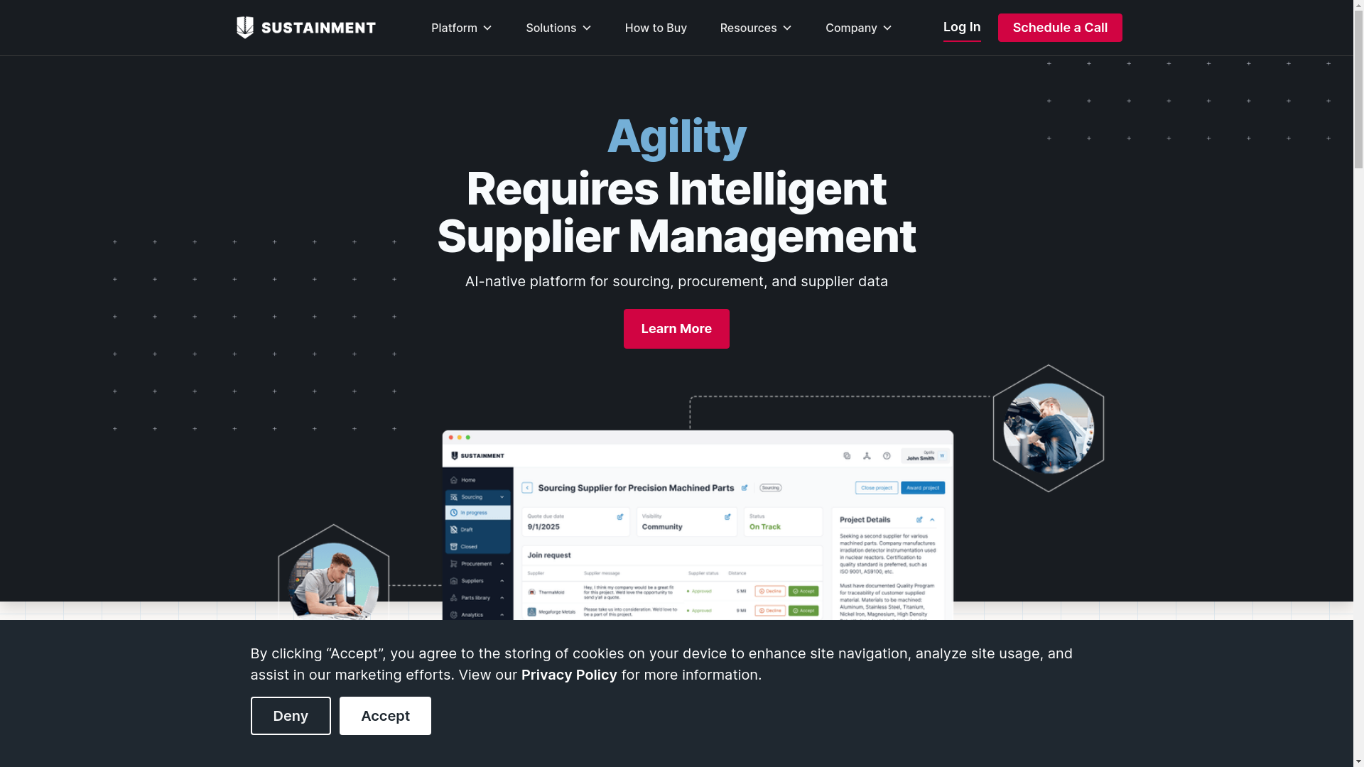 website screenshot of https://sustainmentops.com/