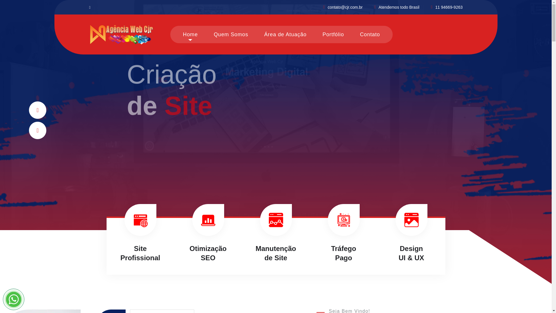 website screenshot of https://criacaodesiteemsorocaba.com.br/