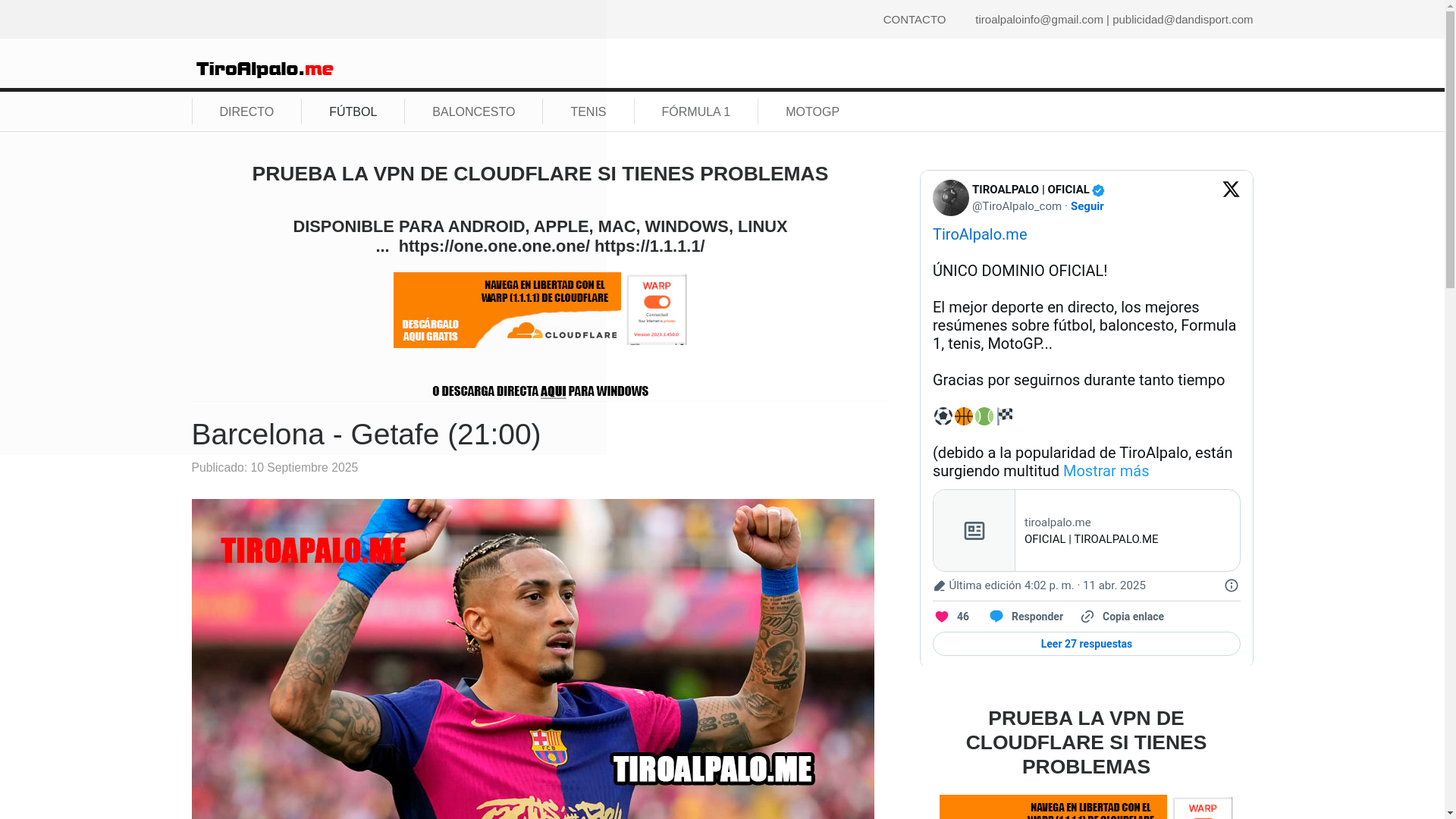 website screenshot of https://tiroalpalo.me/futbol/la-liga-ea/barcelona-getafe-jornada5-2025