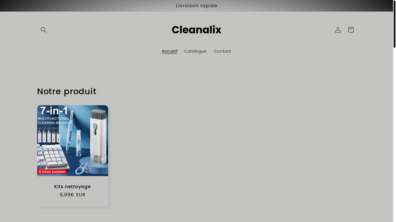 website screenshot of https://cleanalix.com/
