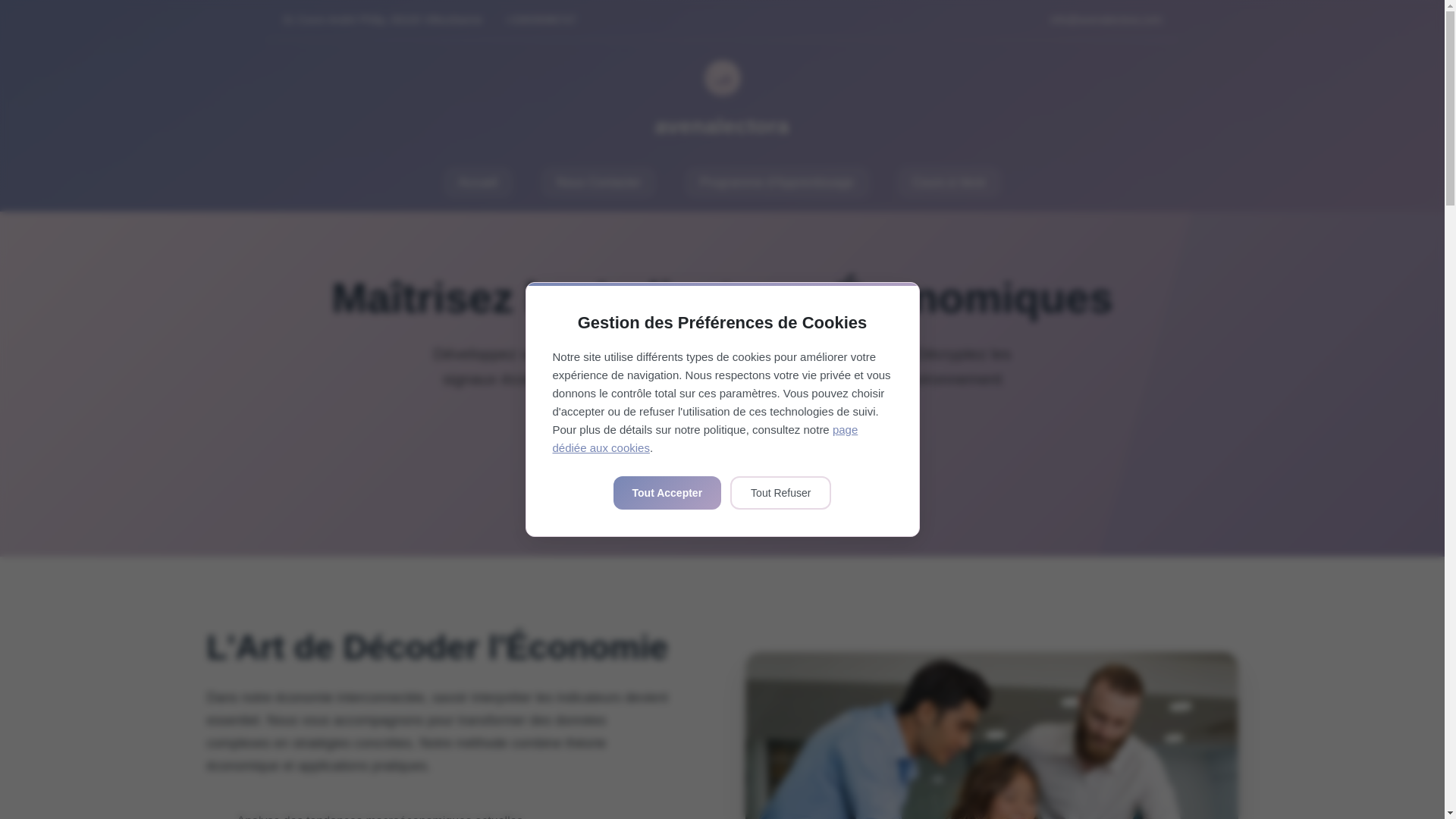 website screenshot of https://avenalectora.com