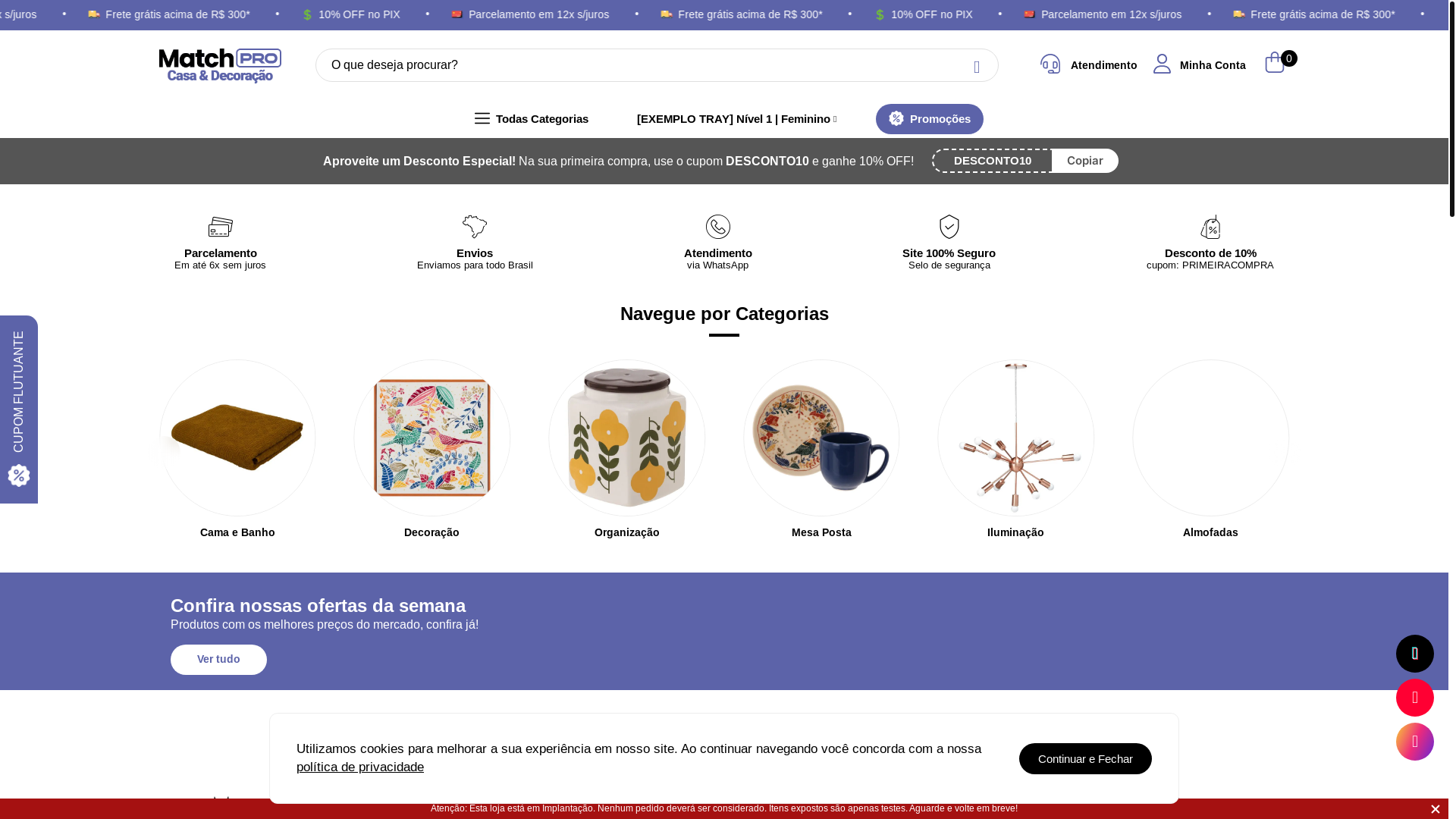 website screenshot of https://lojadostecnicos.com.br/