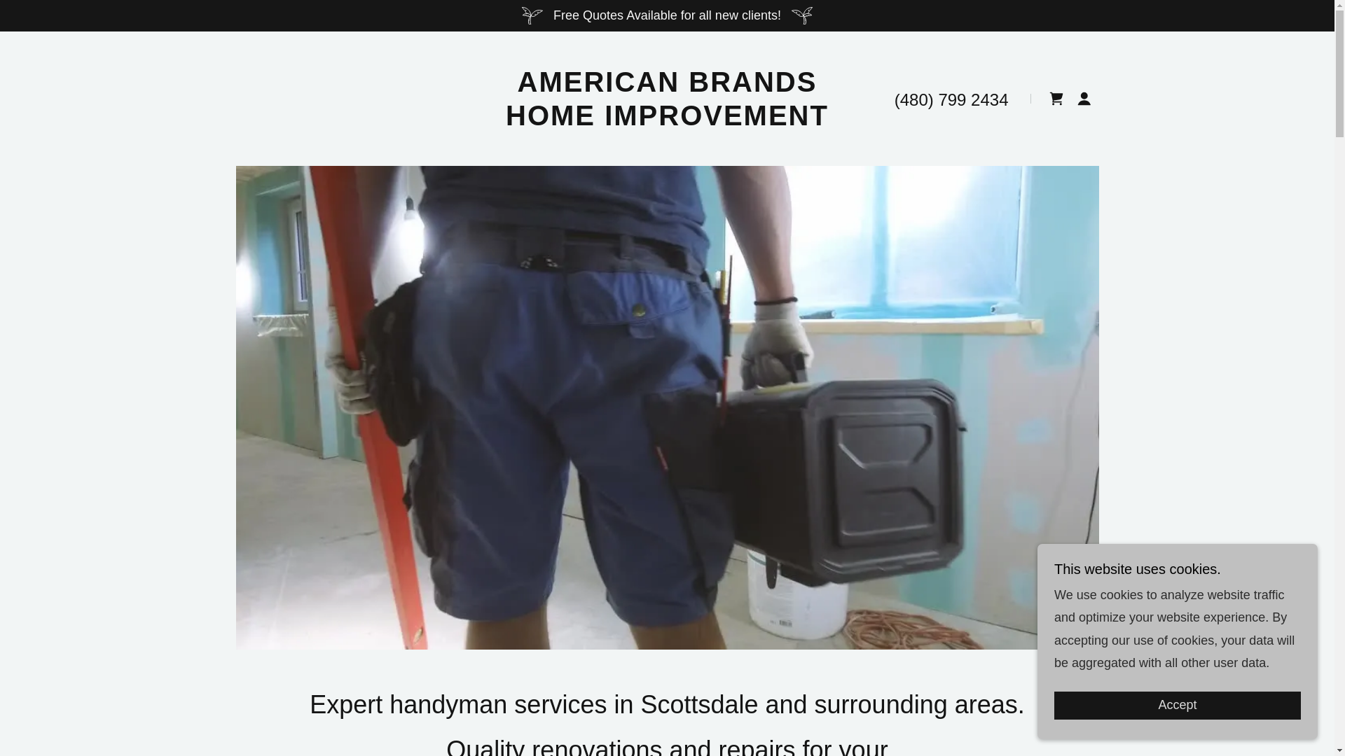 website screenshot of https://ambrandhomes.com/