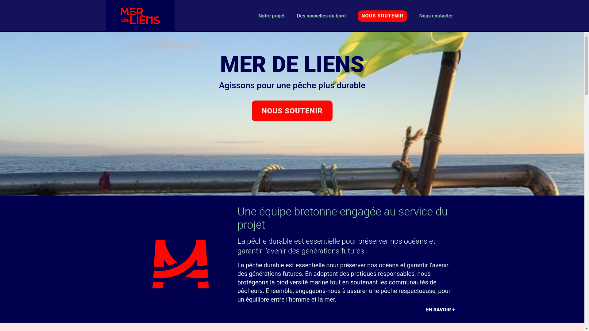 website screenshot of https://merdeliens.fr/