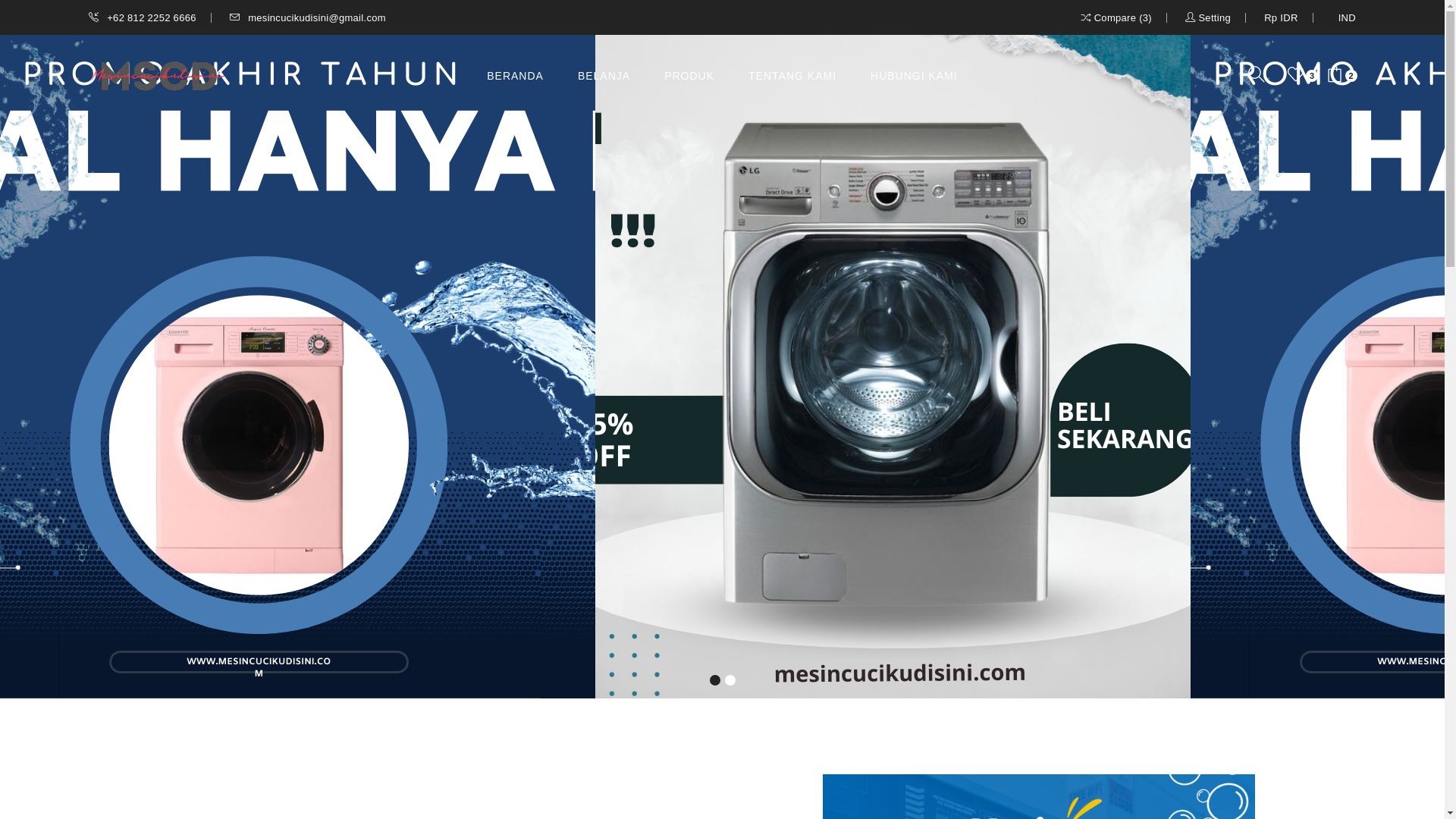 website screenshot of https://mesincuciku-disini.store/