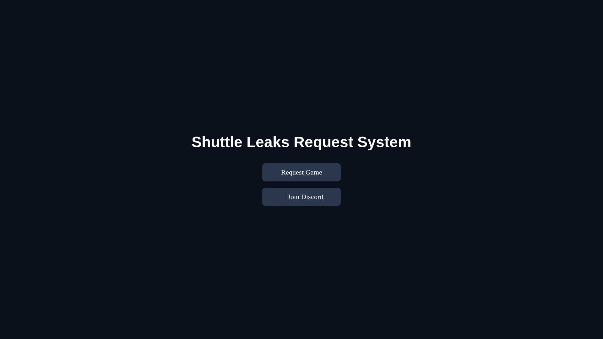 website screenshot of https://shuttleleaks.pages.dev/