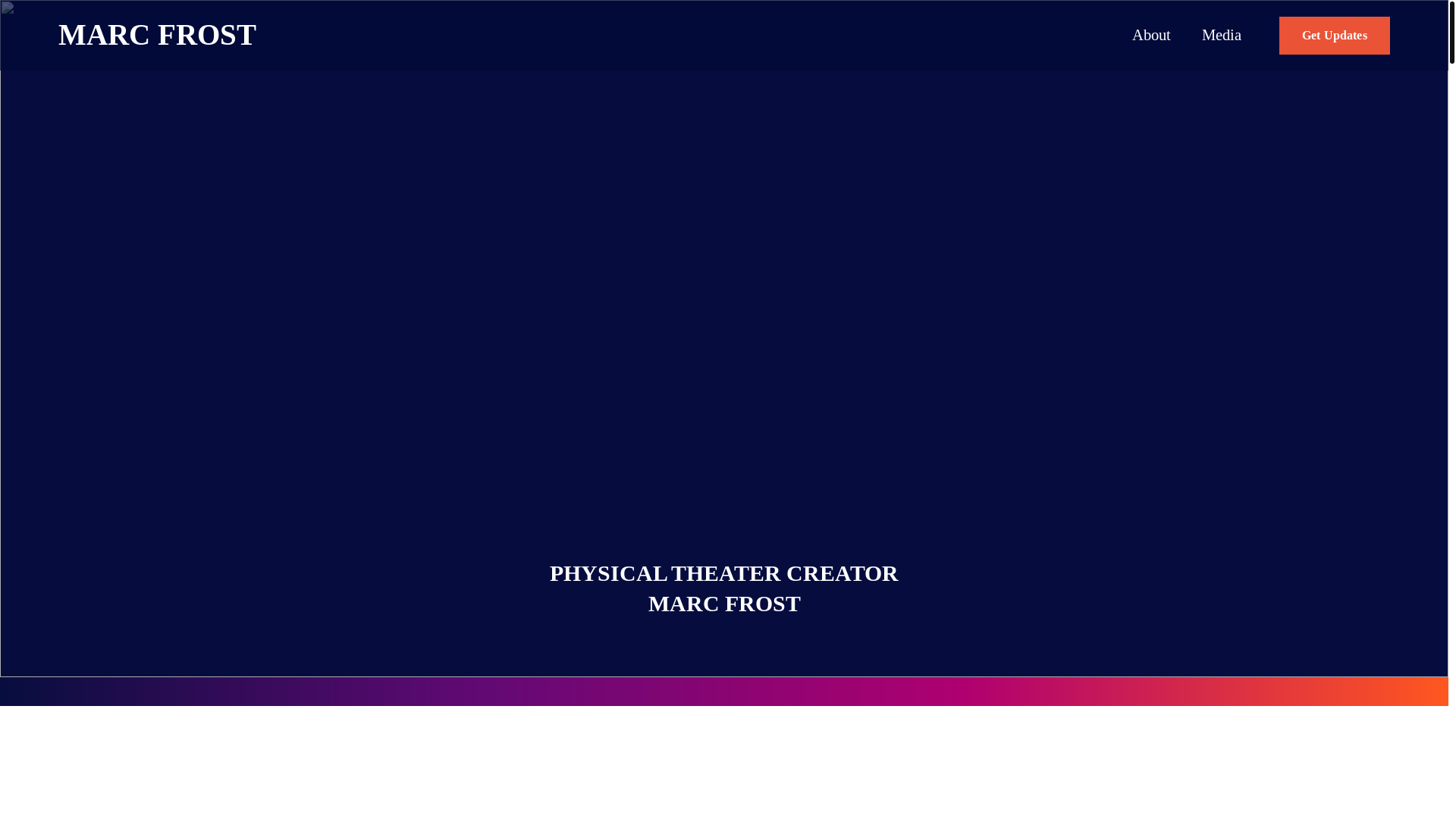 website screenshot of https://marc-frost.com/